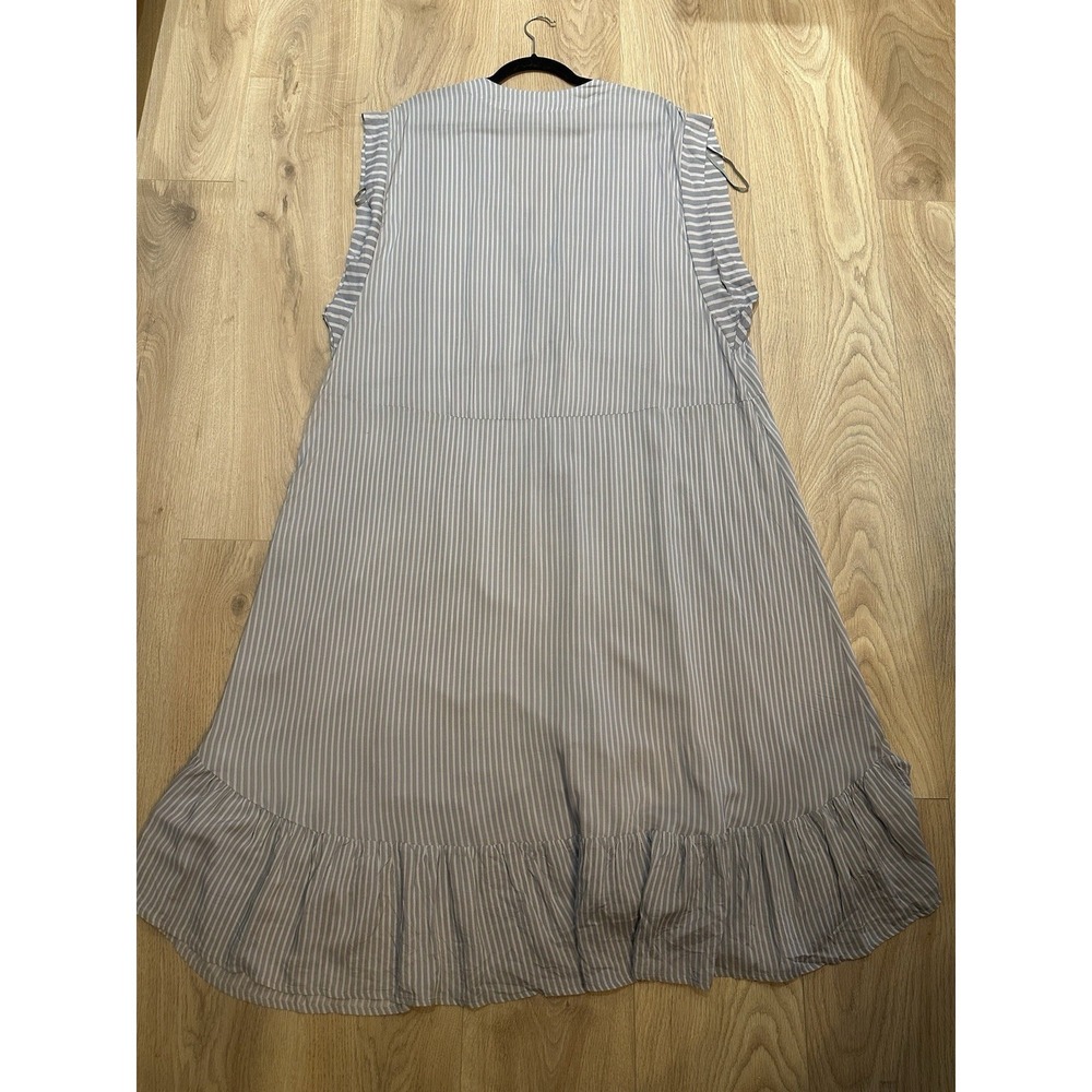 NWOT Free People Gone Sailing Maxi Dress Nautical Stripe Twist Detailing Size M - Picture 12 of 12